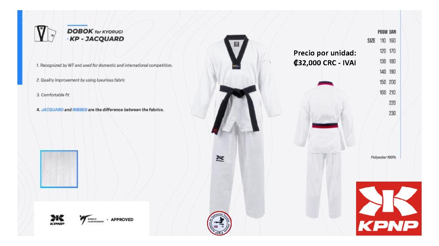 Dobok KP Jacquard