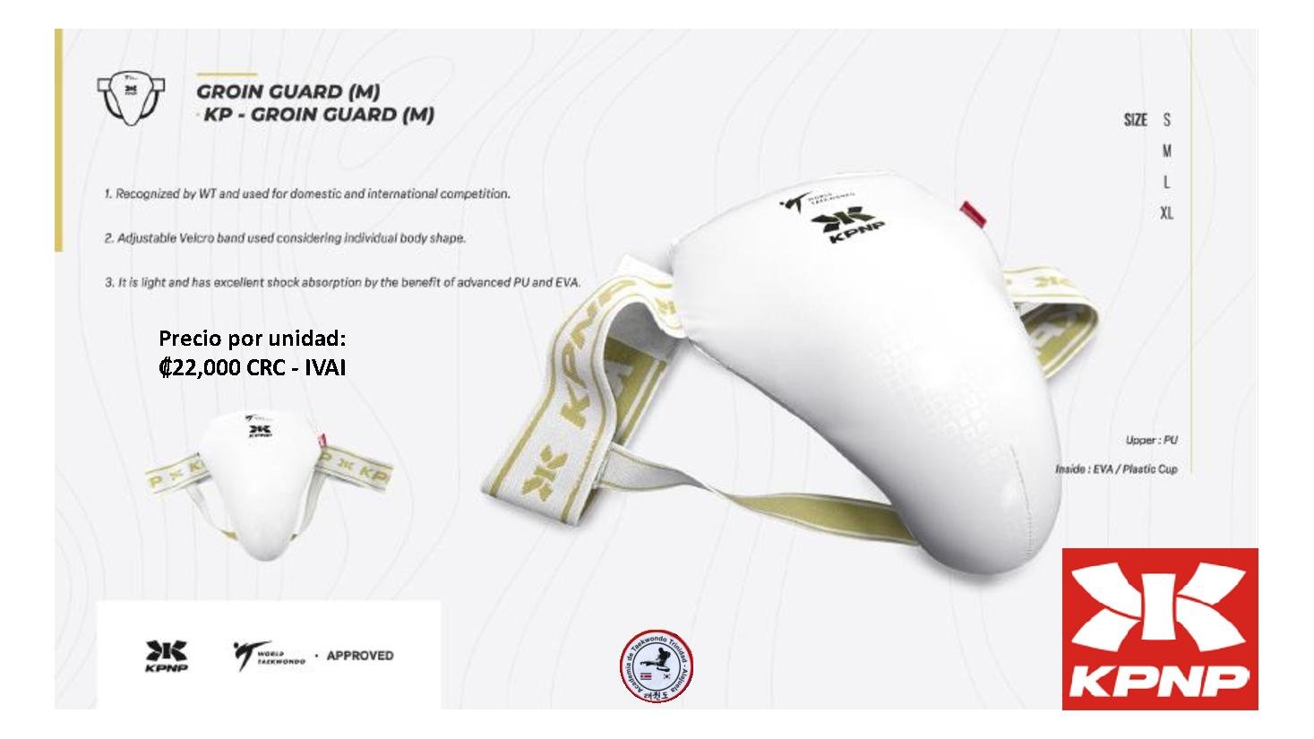 Copa inguinal caballero KP